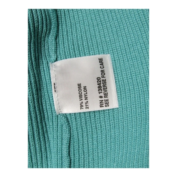 Etcetera Women's Silky Blue Cardigan Sweater Seafarer Teal  Sweater SZ Medium - Picture 6 of 12